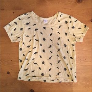 Dinosaur t shirt crop top Size XS